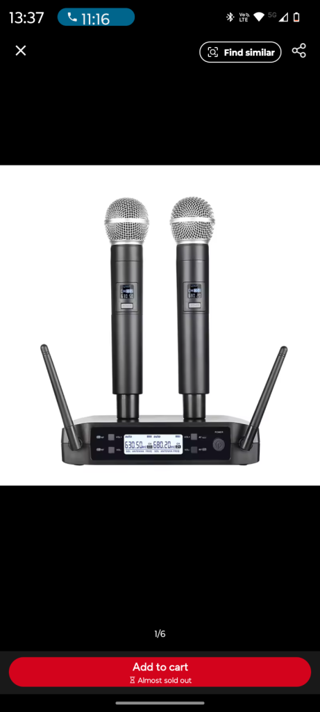 DJ radio microphone 