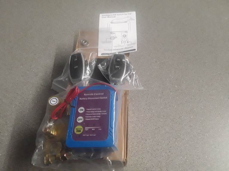 Vehicle anti theft device kill switch battery isolater x2 remote controls new bargain 