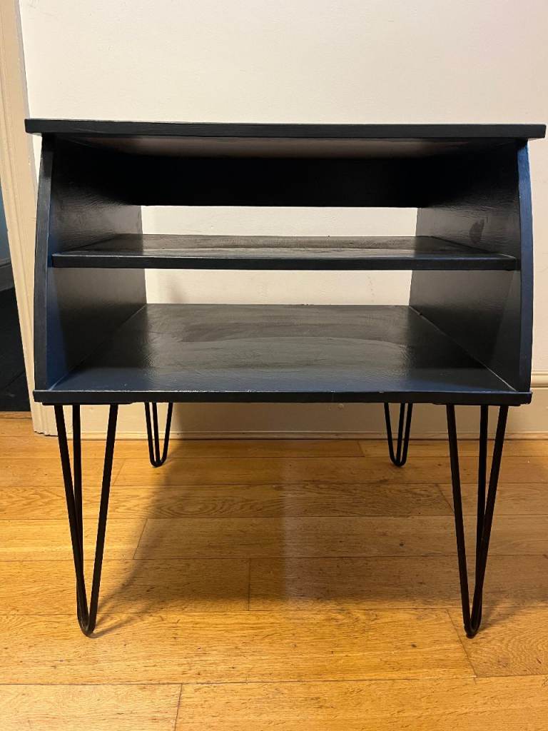 Refurbished IKEA TV stand / bed side table wire pin legs