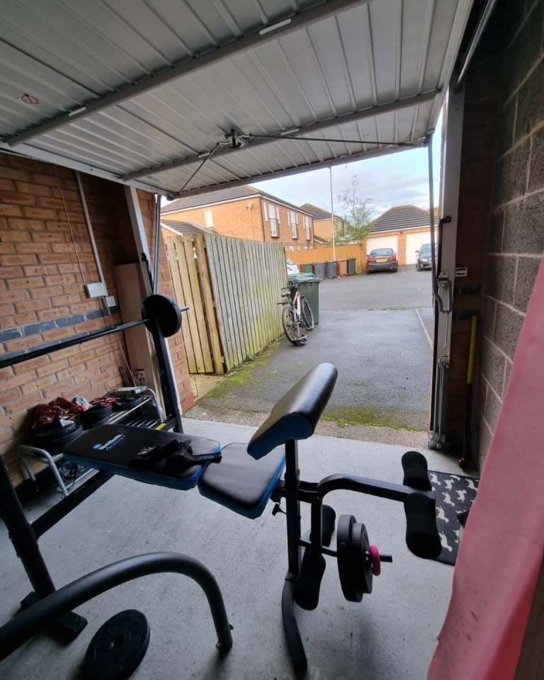 image for Weight bench and weights