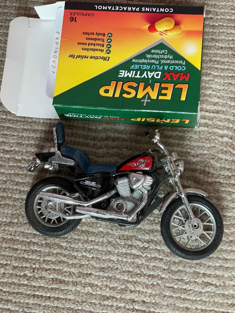 Two mini modes of motorbikes