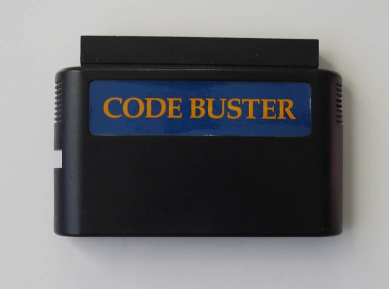 Code Buster region adapter for playing Sega Genesis game cartridge on Mega Drive