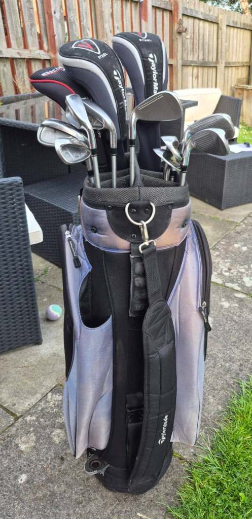 Full set taylormade golf clubs 