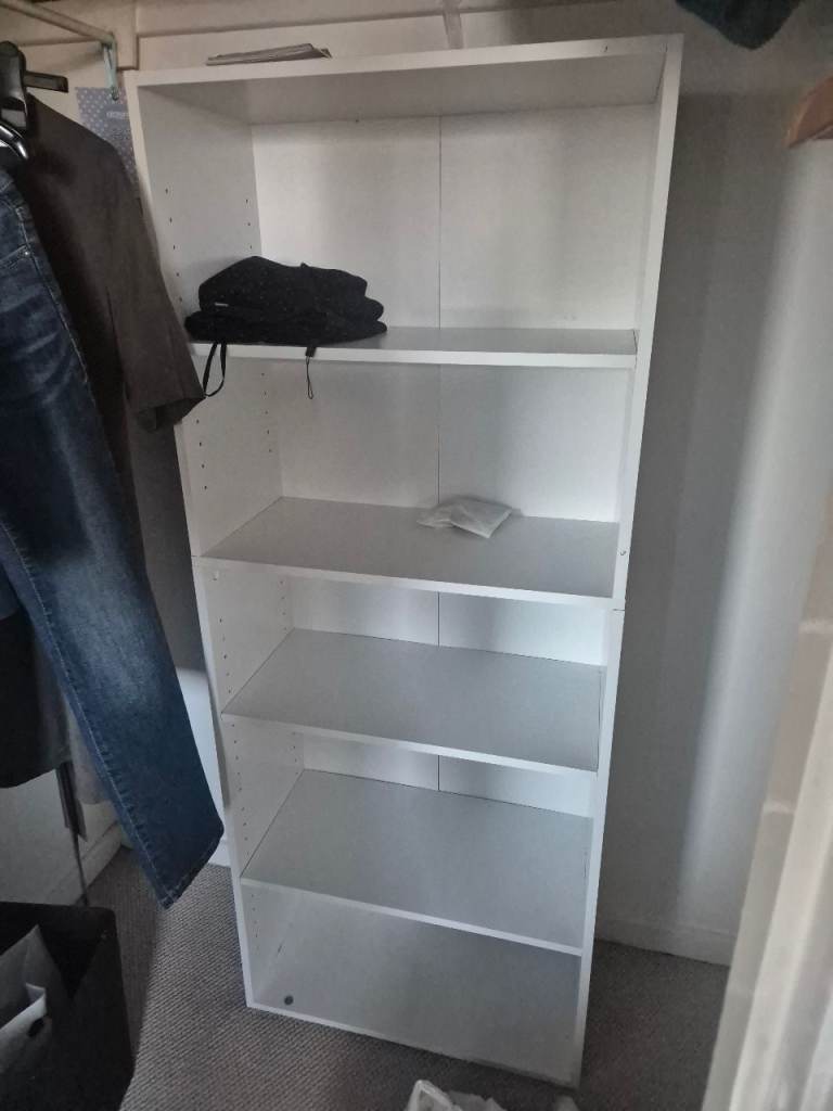 White bookshelf 