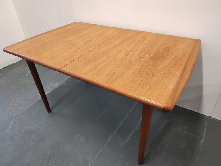 Vintage mid century teak extendable dining table