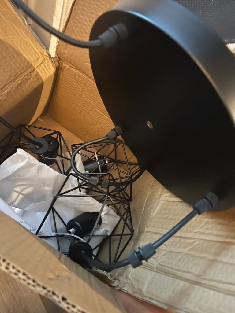 New Black Industrial Style Ceiling Light Fixture