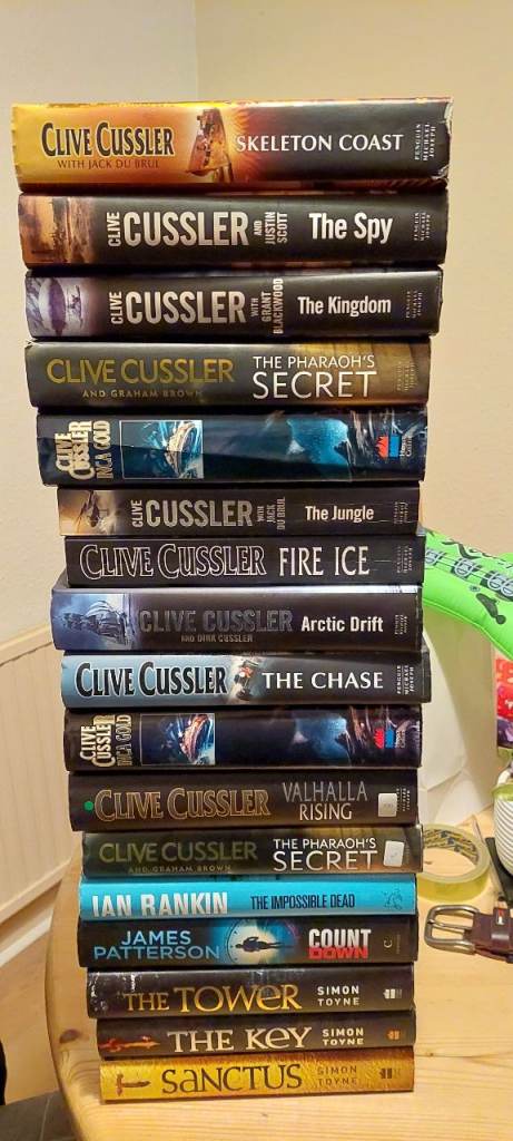 Clive Cussler hardback books 