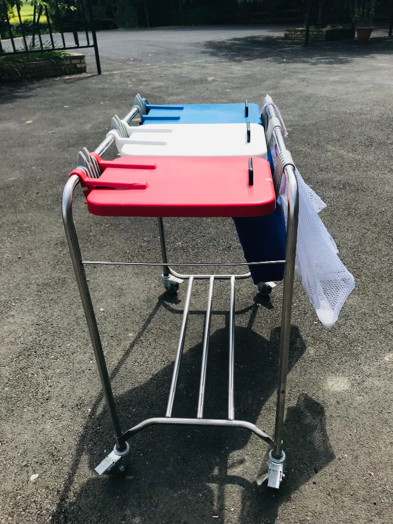 MEDI CART METAL LAUNDRY  CART TROLLEY