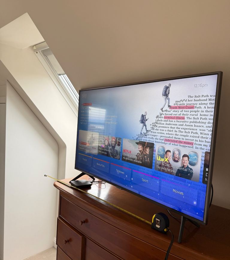 Samsung smart tv 38 inches wide 