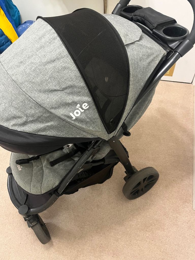 Black Grey Joie Pram Stroller