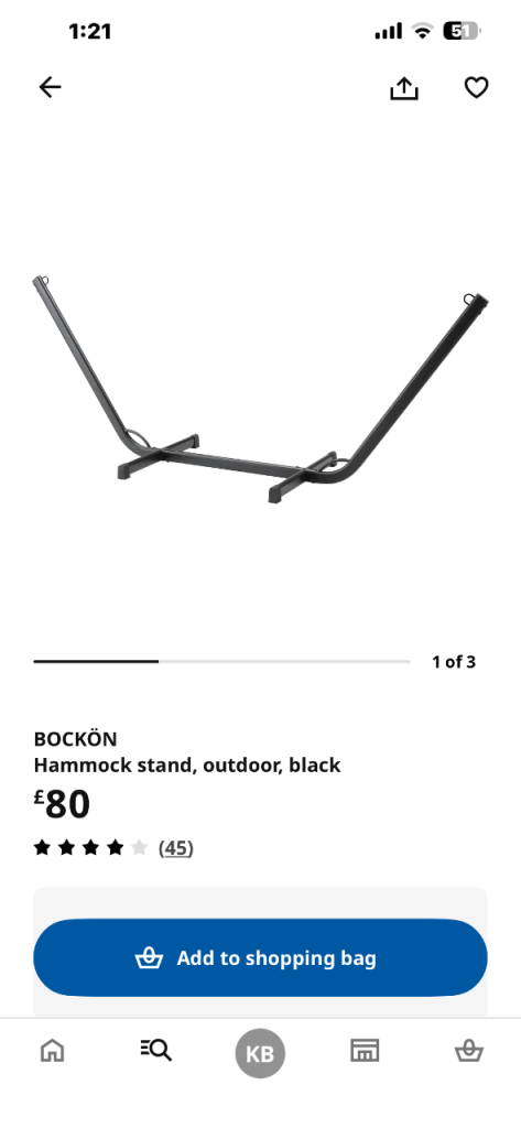 IKEA hammock stand
