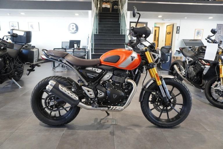 Triumph Scrambler 400X, 2025, Baja Orange. IN STOCK NOW