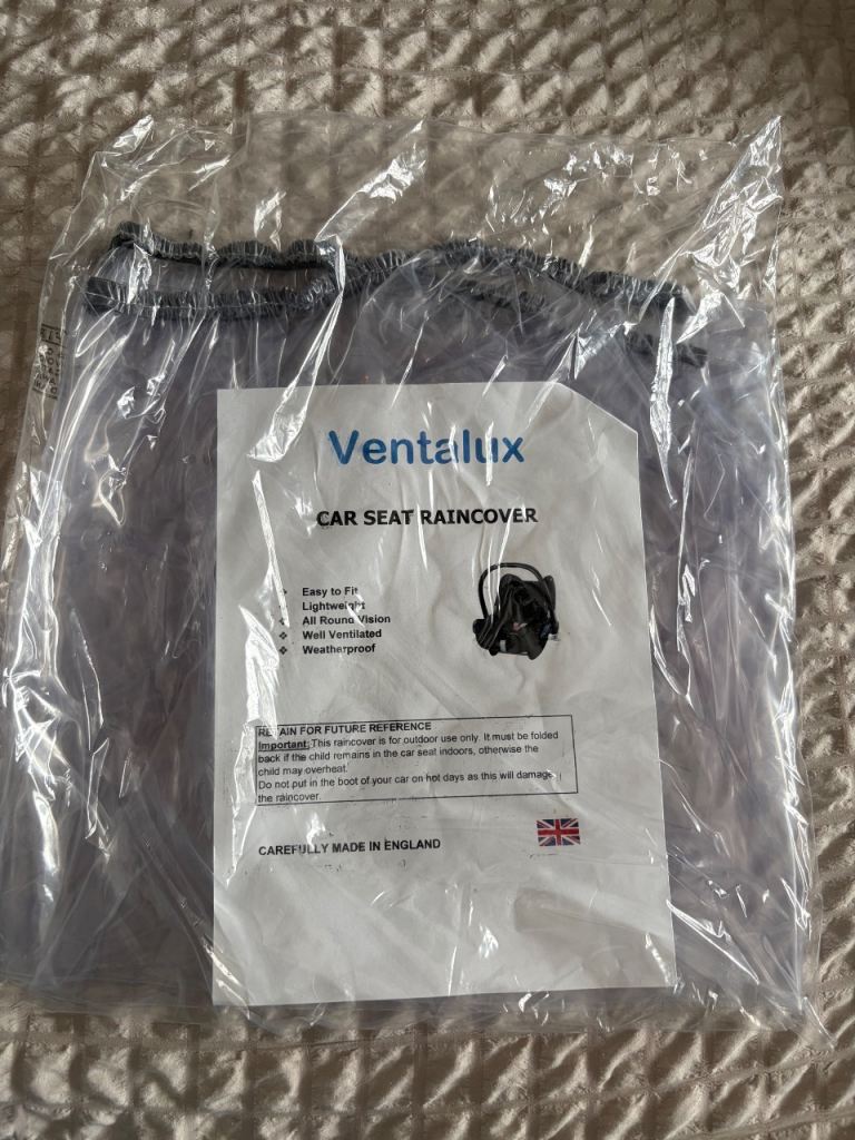 Ventalux Universal Infant Car Seat Rain Cover – Brand New, Sealed