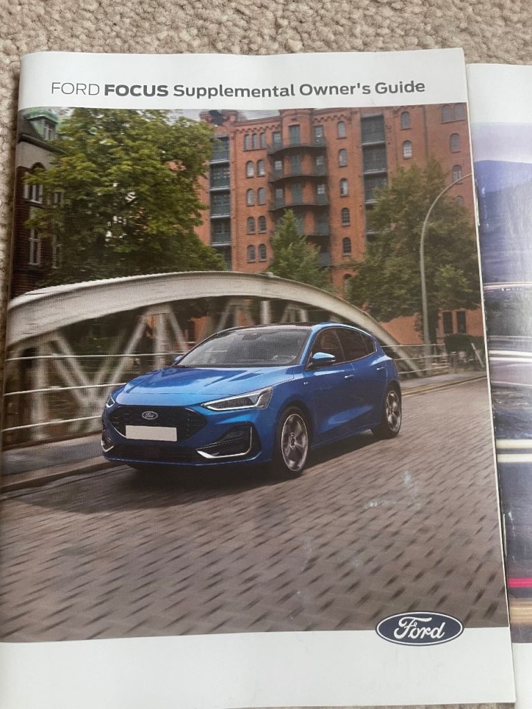 Ford Focus 2022 onwards supplemental Owner's Guide & Service Portfolio – As Good As New