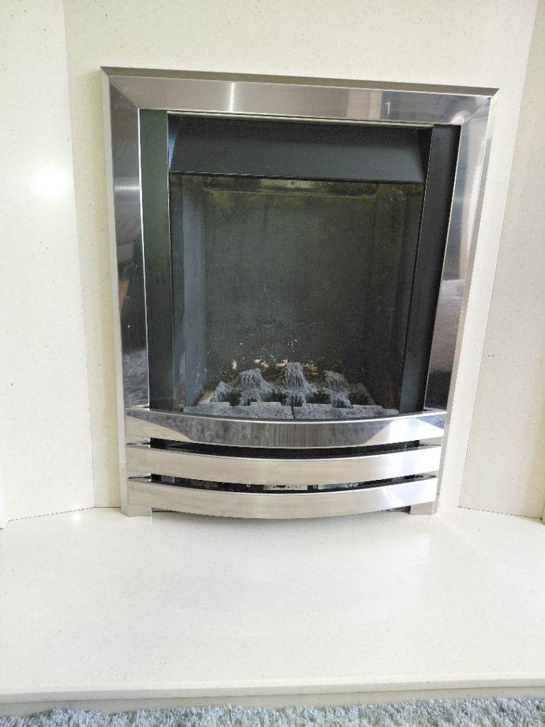 CHROME FIRE SURROUND