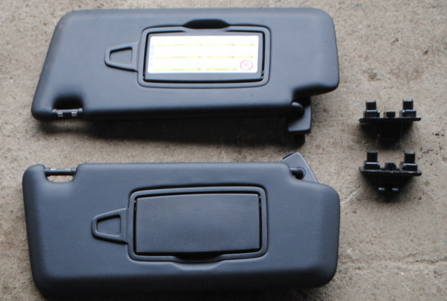 2011-2015 MERCEDES B CLASS W246 RIGHT AND LEFT SUN VISORS SET OF 2