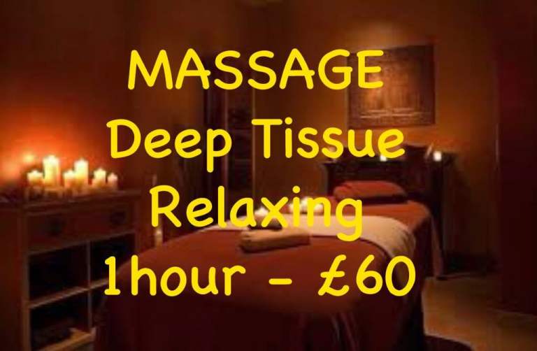 Relax and Enjoy Full Body Massage 1hour/£60