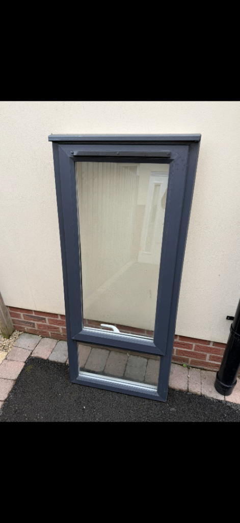 uPVC Window Charcoal on White door composite patio 