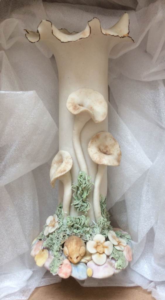 Shirley Enwright decorative candlestick or vase