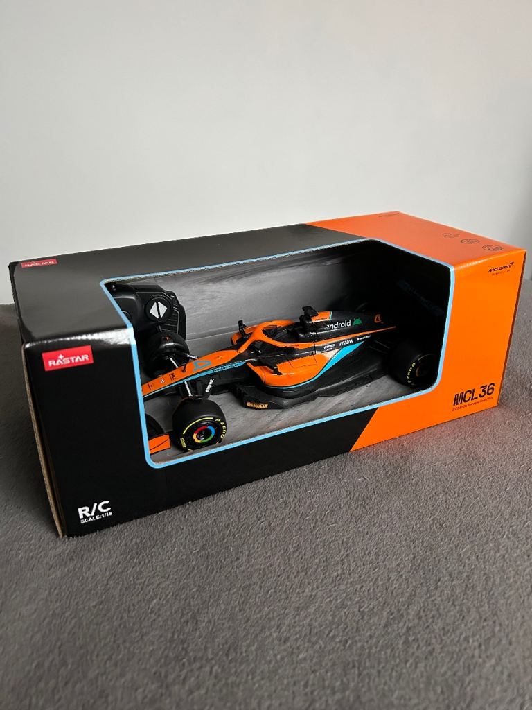Rastar McLaren F1 MCL36 Remote Control Car – 1:18 Scale R/C Model