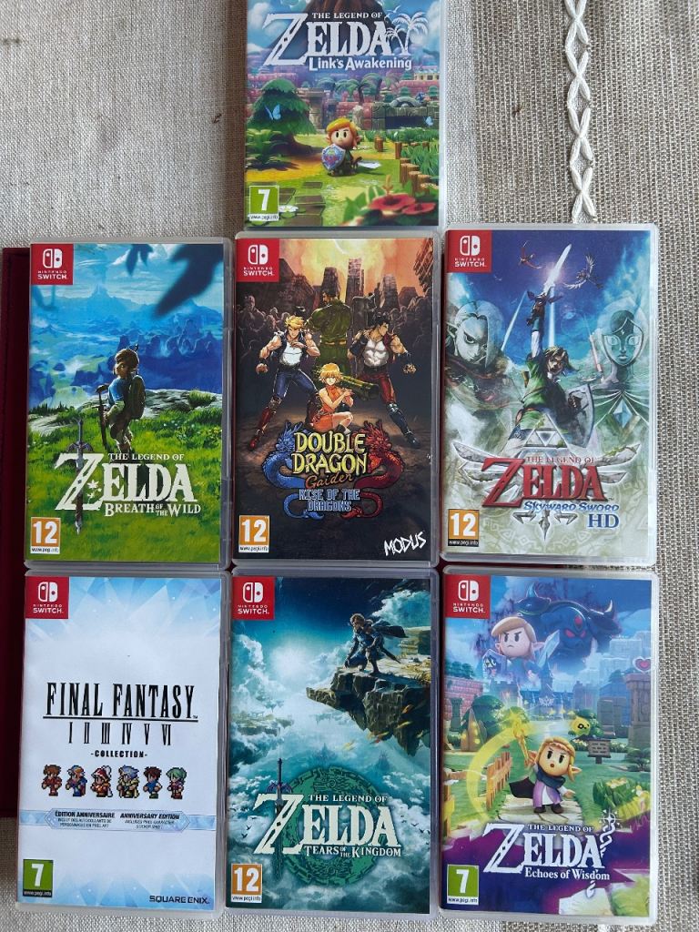 Nintendo Switch Games Bundle - Zelda & Final Fantasy