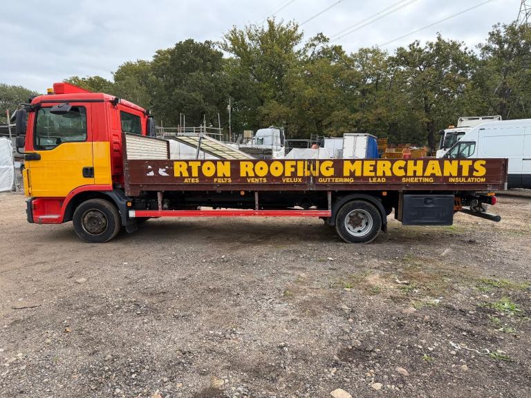 MAN TGL 8.180 2016 7.5 ton 20ft drop side flat bed EURO 6 auto air con