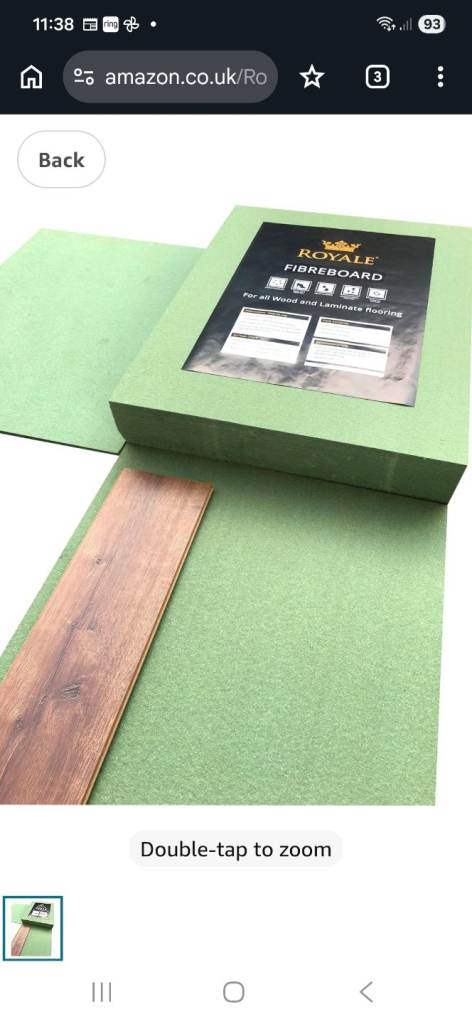 Royale 5mm fibreboard underlay 3 packs