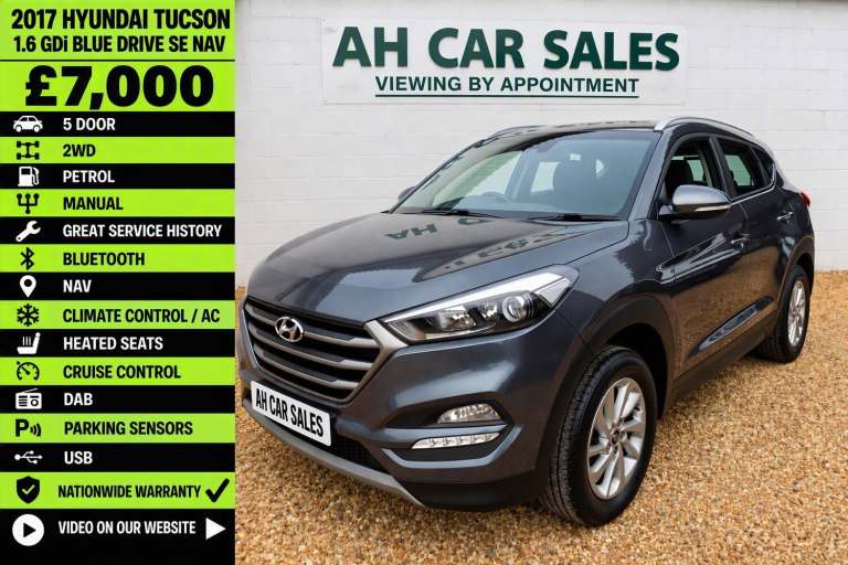 2017 Hyundai TUCSON 1.6 GDi Blue Drive SE Nav 5dr 2WD ESTATE Petrol Manual