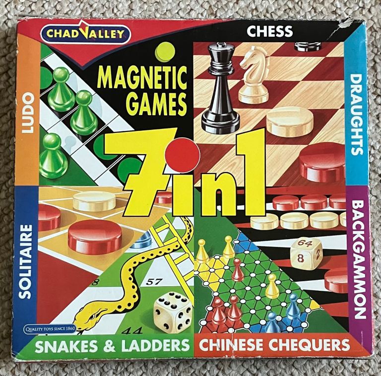 Chad Valley 7 in 1 Magnetic Games Set – Good Condition