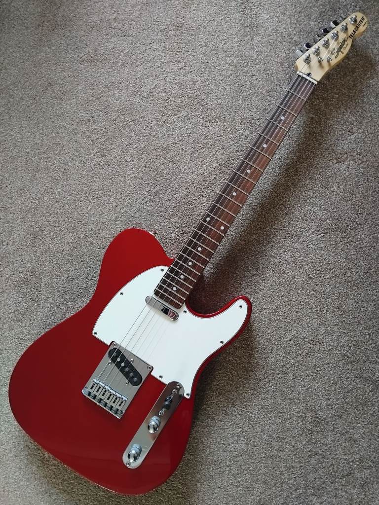 Fender Squier Telecaster Standard Candy Apple Red Cort factory Indonesia recent setup and strings 