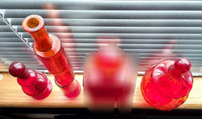 3 Old Chemistry  Glass Jars