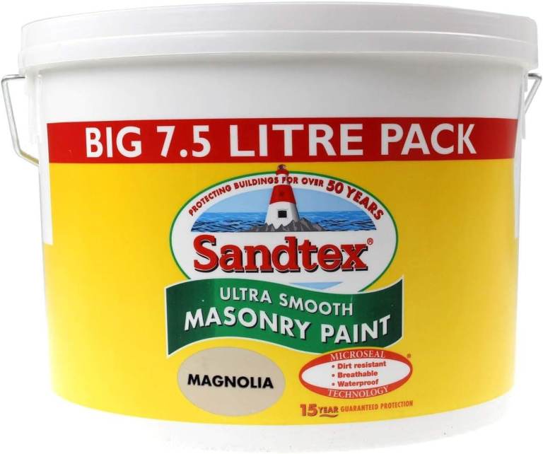 Sandtex Ultra Smooth Masonry Paint 7.5L Magnolia