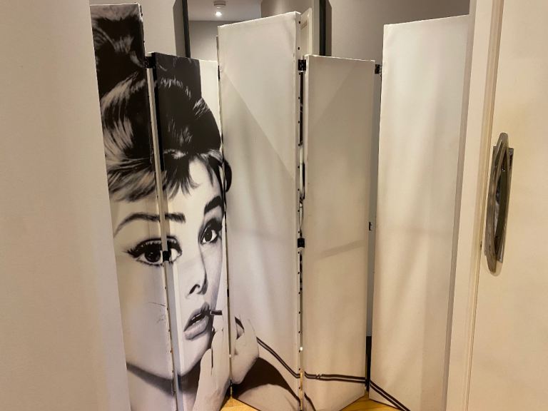 Canvas room divider 