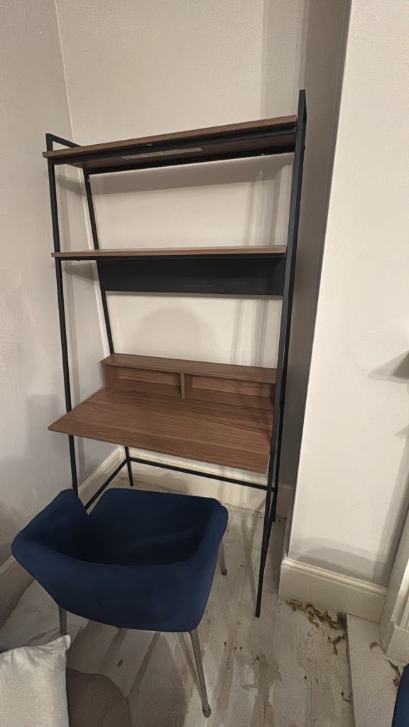 image for Walker Edison Ladder Computer Desk - Reclaimed Barnwood - open to offers!