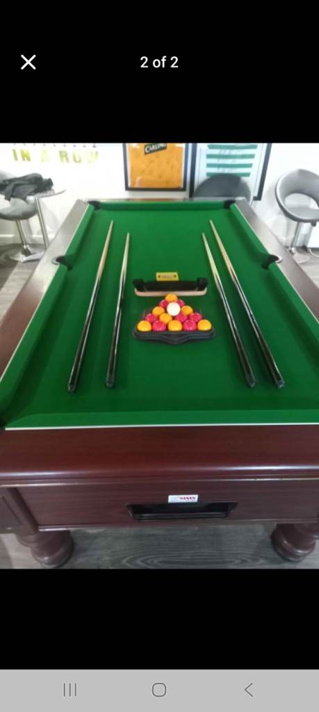 7x4 pool table ex rental