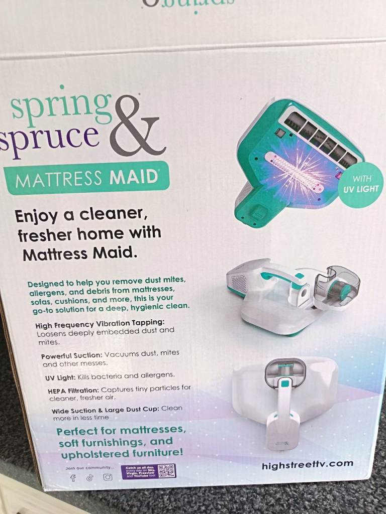 Spring & Spruce Mattress Maid Vacuum Cleaner – Brand New