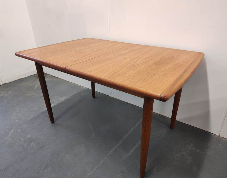 Vintage mid century teak extendable dining table