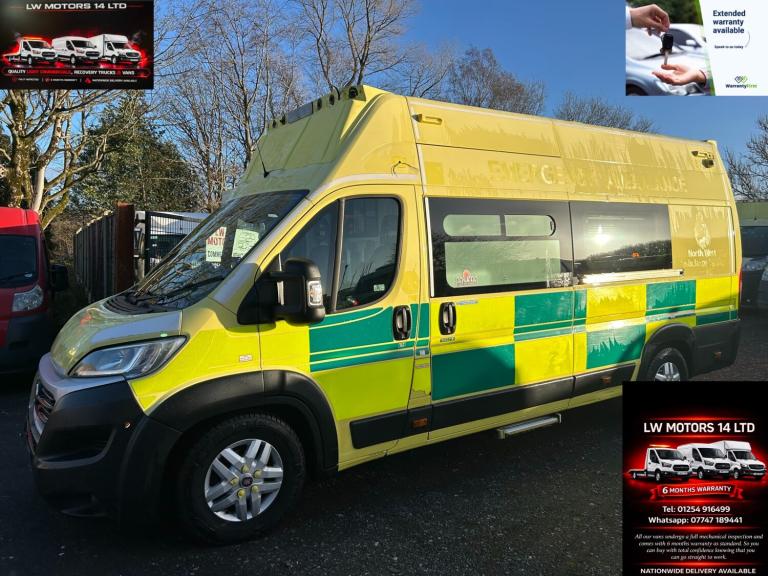 FIAT DUCATO 2.3 MULTIJET EXLWB EXHIGH ROOF AMBULANCE 2018 18 REG