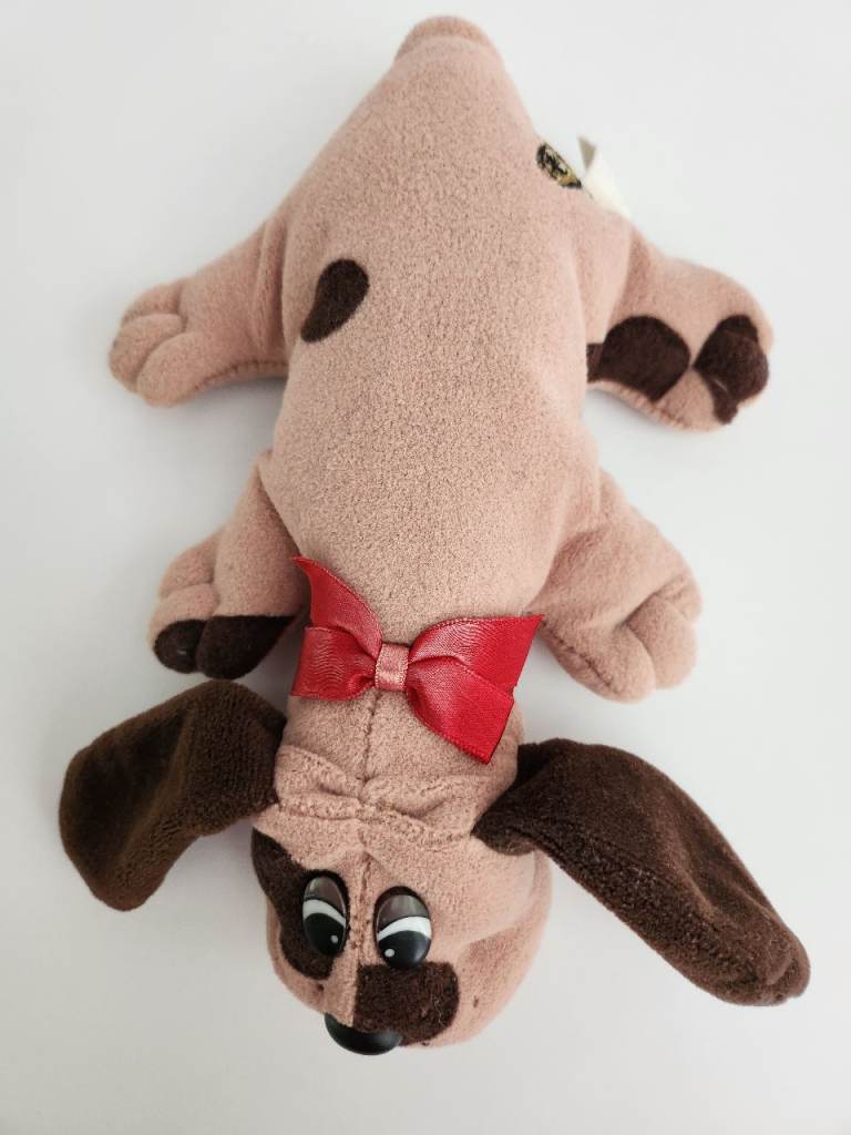 Vintage Hornby Pound Puppies New Born 1984 Brown Soft Toys Plush