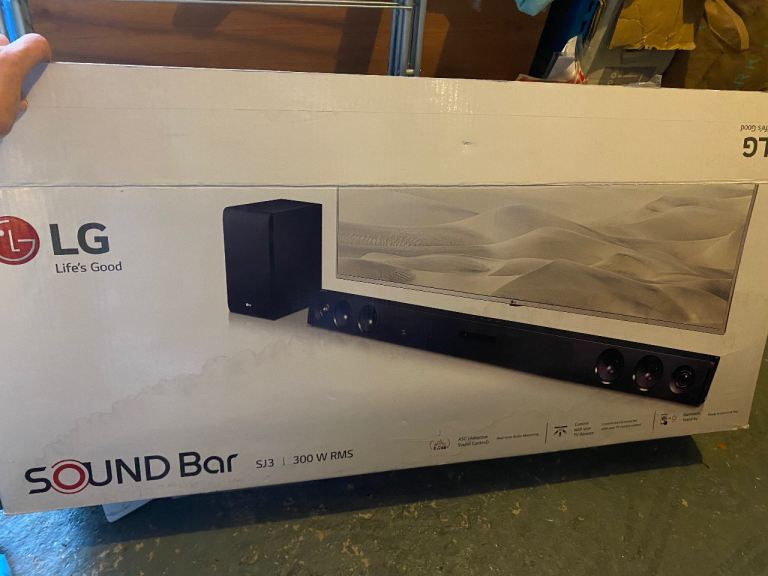 LG Sound Bar SJ3 300W RMS – As New Condition