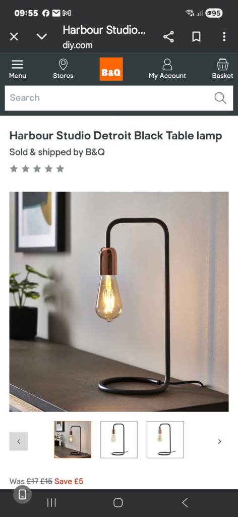 Harbour Studio Table Lamp RRP£12