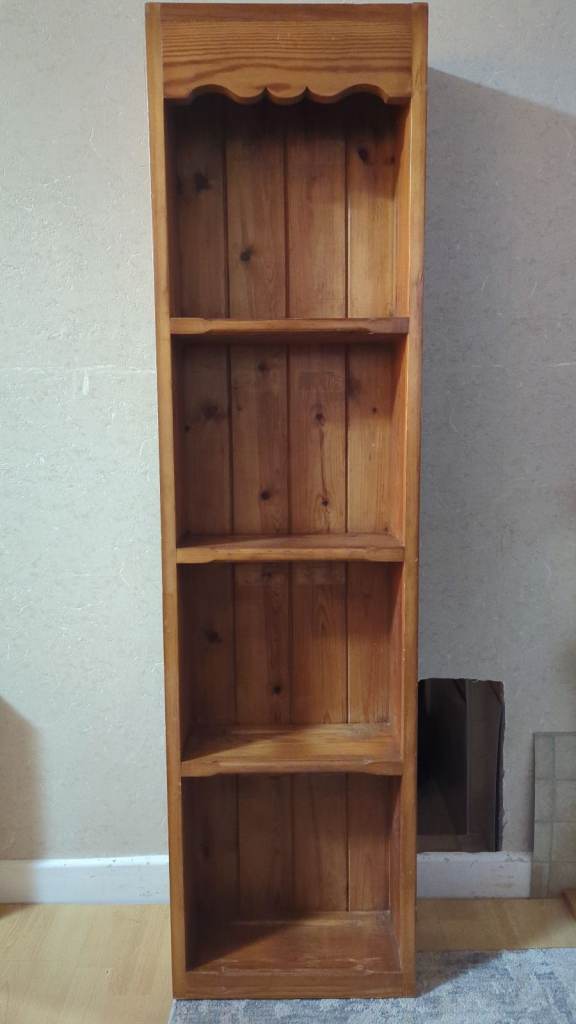 Solid wood shelving unit