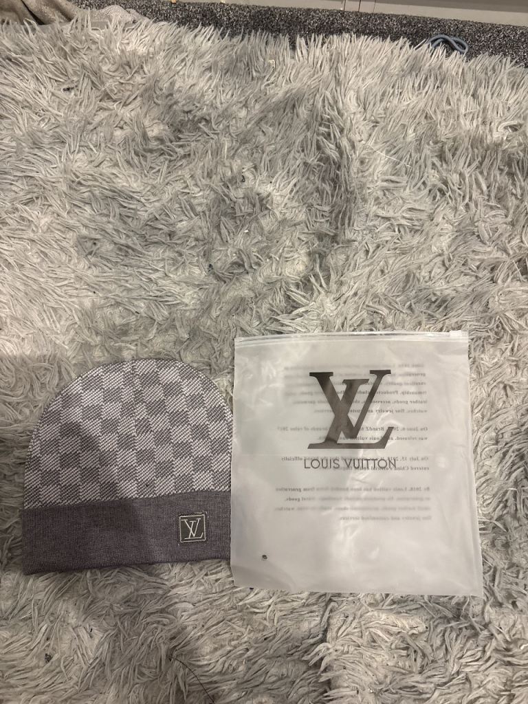 Louis Vuitton Grey Damier Beanie Hat – As Good As New