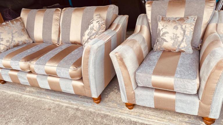 2 SEATER SOFA + ARMCHAIR - DELIVERY AVAILABLE 