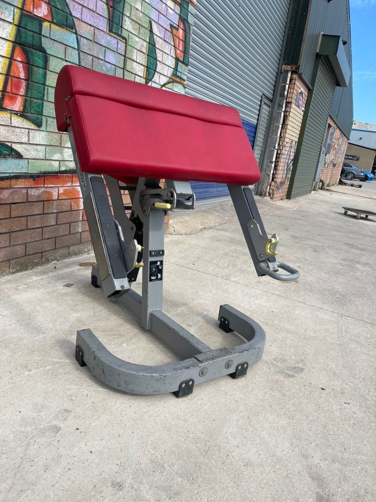 Technogym Preacher Curl /Bicep Curl Bench Commercial Gym Equipment 