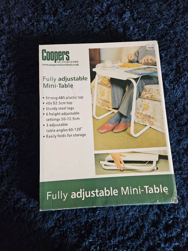 Coopers Fully Adjustable Mini-Table – New in Box