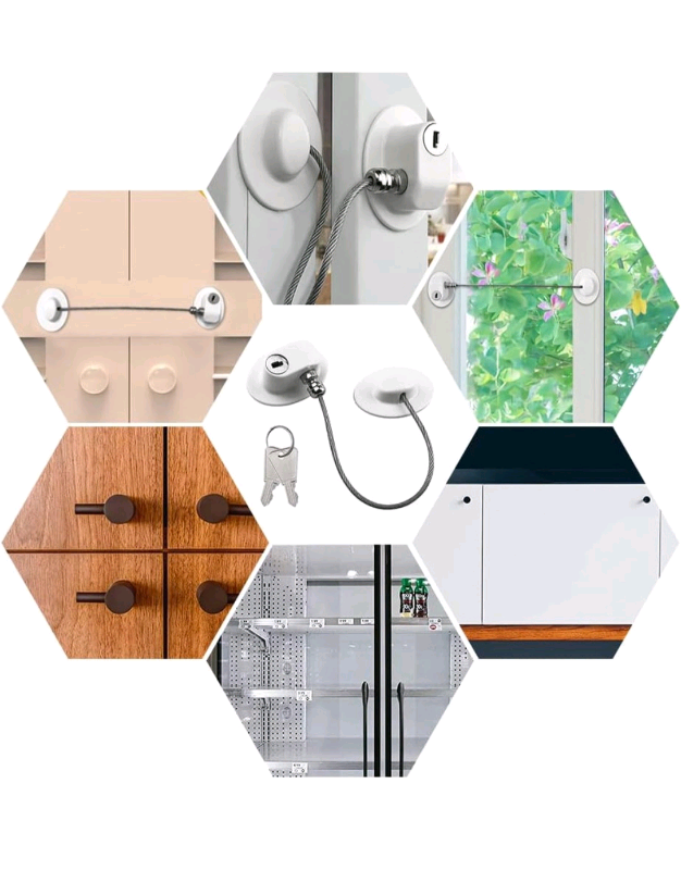 Bnib multiple use door/window locks.