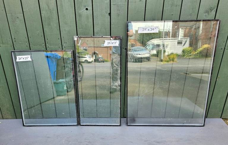 Double Glazed Glass Panels - Various Sizes