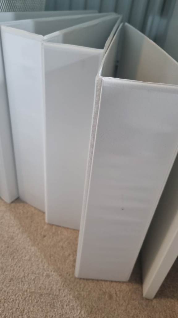 Lever arch binders (white) 