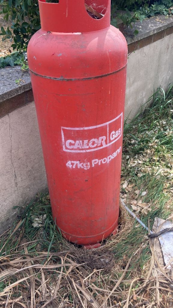 Calor Gas Bottle over 1/2 at least 